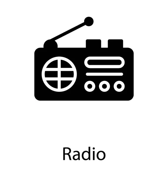 Dispositif Électronique Avec Antenne Boutons Est Radio — Image vectorielle