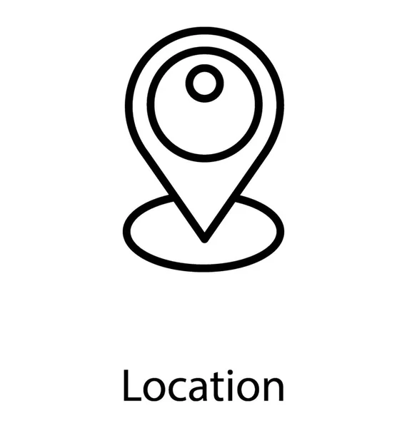 Location Pin Used Location Identification — Stock Vector