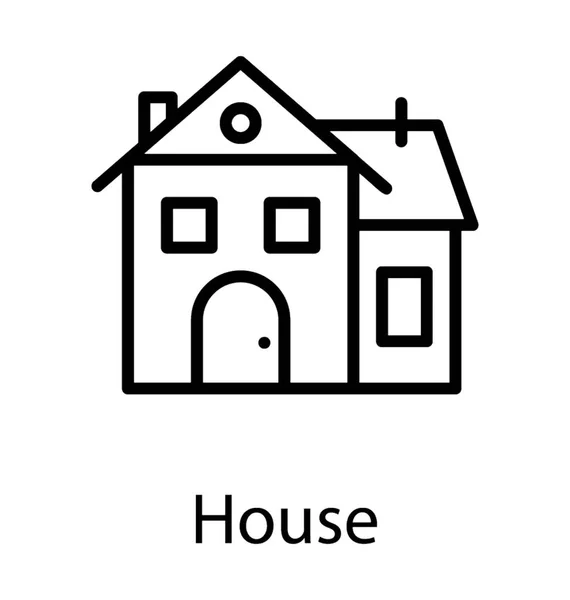 農村の家を設計 — ストックベクタ