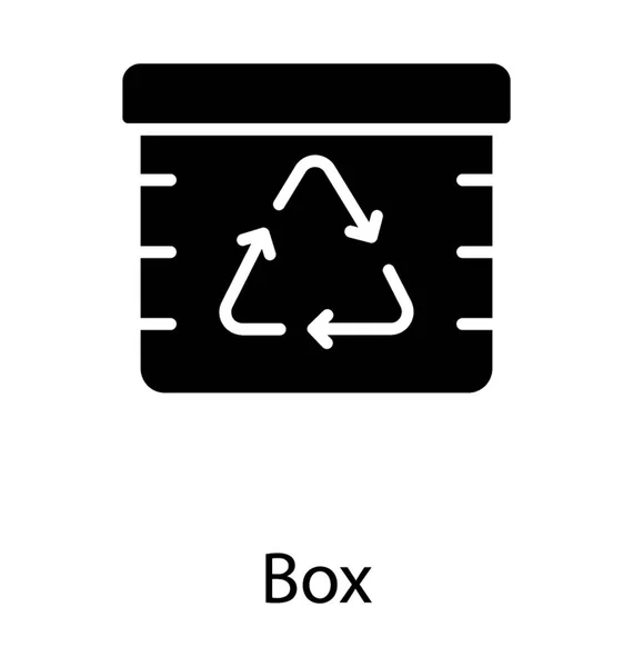 Icon Bin Cross Sign Depicting Garbage Recycle Bin — Stock Vector