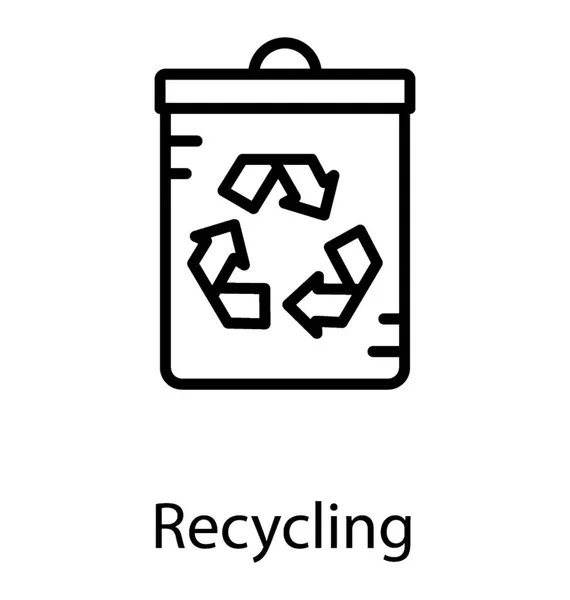 Ikony Kosza Znakiem Krzyża Przedstawiające Kosz Garbage — Wektor stockowy