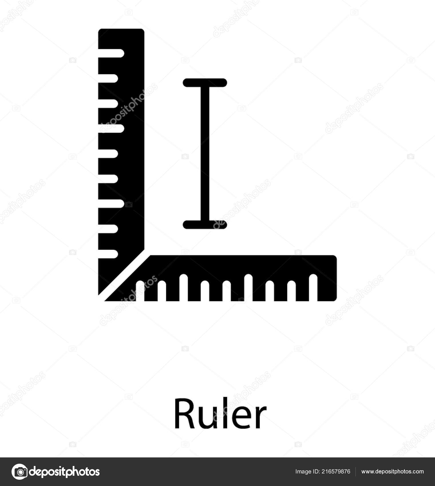 Scale Measurement Stitching Ruler Stock Vector by ©prosymbols 216579876
