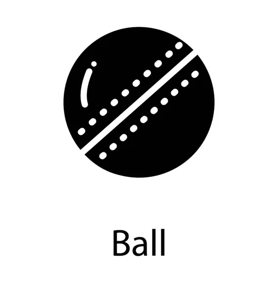 Équipement Sportif Utilisé Dans Cricket Représentant Balle — Image vectorielle