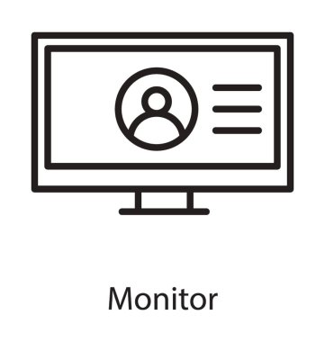 Monitör gösteren bir ekran simgesi