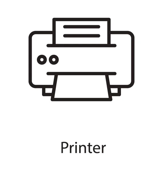 Une Utilisation Dispositif Pour Impression Représentant Imprimante — Image vectorielle