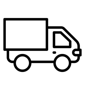 Lojistik, kargo kamyon simge görüntüsünü taşımak için kullanılan bir araç 