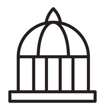 Yapısı bir kale gibi bir kubbe Roma Kalesi ifade eden 