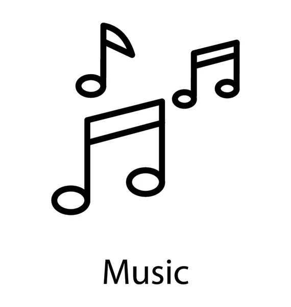 Symbole Musique Classique Représentant Musique — Image vectorielle