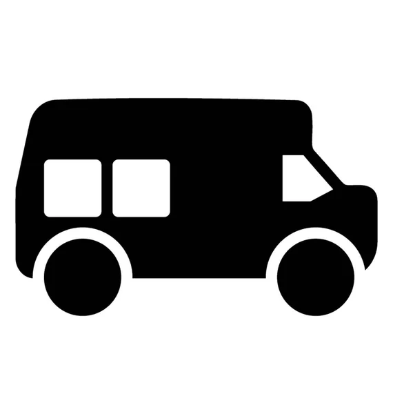 Ένα Λεωφορείο Οδικών Μεταφορών Σχολείο Επιβατών Λεωφορείων — Διανυσματικό Αρχείο