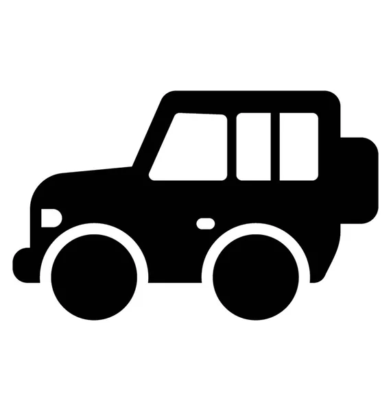 Suv Jeep Outdoor Adventure Travel — Stock Vector