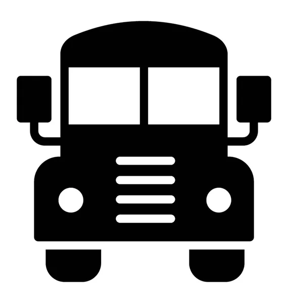 Közúti Közlekedés Busz Iskola Vagy Személyszállítás Busz — Stock Vector