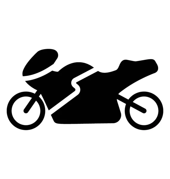 Side View Sports Motorbike White Background — Stock Vector