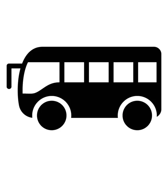 Road Transport Bus School Passenger Bus — Stock Vector