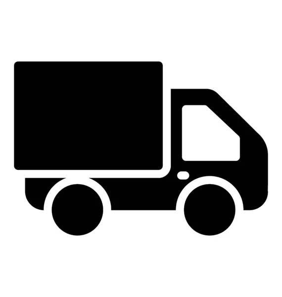 Vehículo Utilizado Para Transportar Logística Imagen Icono Del Camión Carga — Vector de stock