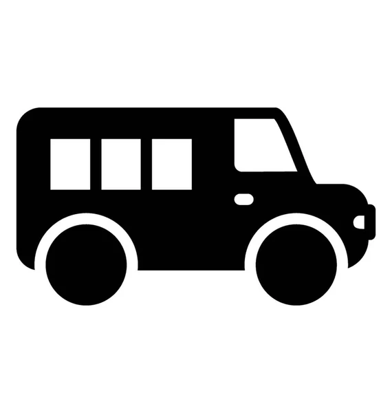 Autobus Transport Routier Scolaire Passagers — Image vectorielle