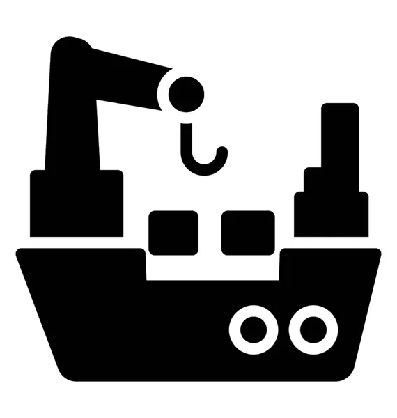Fartyget Används För Logistik Lastfartyg — Stock vektor