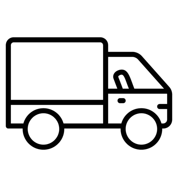 Veicolo Utilizzato Trasporto Logistica Cargo Truck Icon Vector — Vettoriale Stock