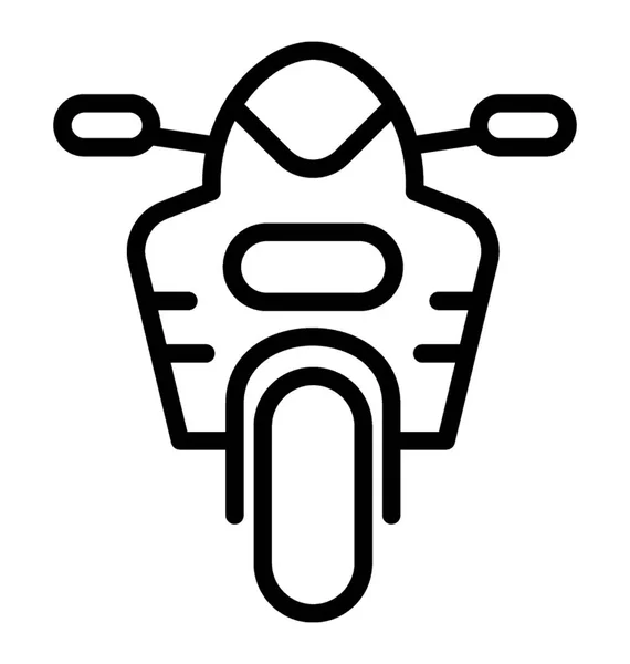 Вид Збоку Спортивного Мотоцикла Білому Тлі — стоковий вектор