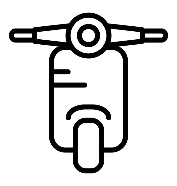 レトロなスタイルのバイク ベスパ スクーターのアイコン ベクトル — ストックベクタ