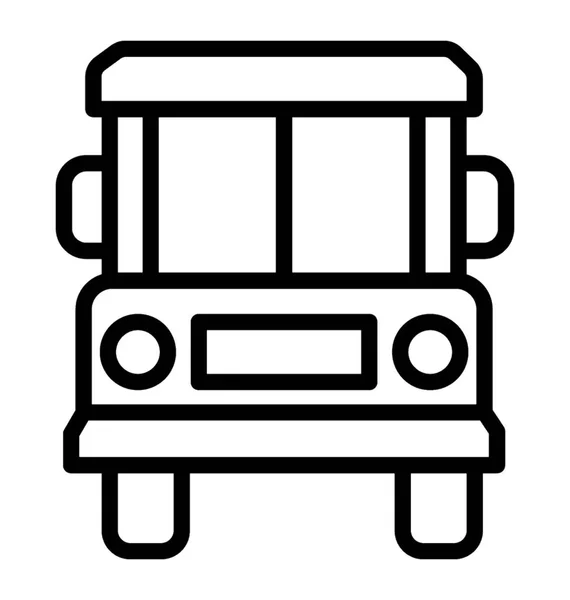 Bus Transportasi Jalan Sekolah Atau Bus Penumpang - Stok Vektor