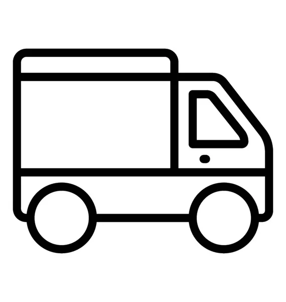 Vehicle Used Carrying Logistics Cargo Truck Icon Image — Stock Vector