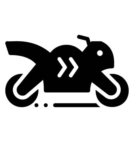 Rabbit Shaped Two Wheeler Depicting Speed Motorbike Icons — Stock Vector