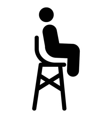 Simge tenisi hakem resmeden bir sandalye stand 