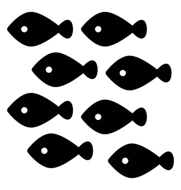 Balıklar sualtı heykelde neon tetra Grup