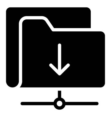 Download ağıl kutsal kişilerin resmi temsil eden aşağı inen ok ile paylaşılan bir klasör