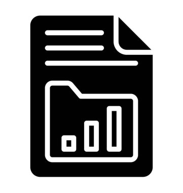 bir kağıt levha ve bu verileri analiz simgesini temsil eden üzerindeki çubuk grafikte 