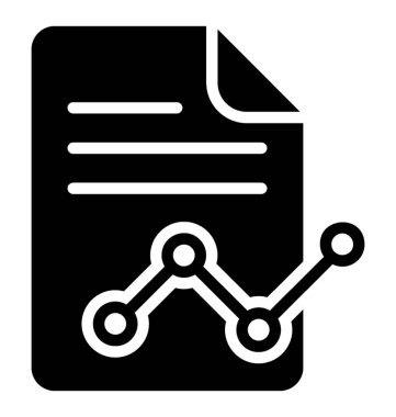 Bir kağıt belge üzerinde veri raporu karakterize kilometre taşları çizgi grafiği ile sahip 