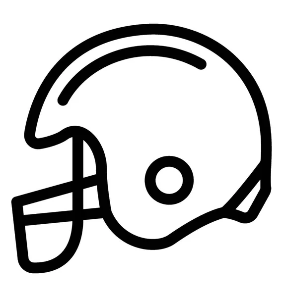 一种用于橄榄球头盔运动的头饰保护 — 图库矢量图片