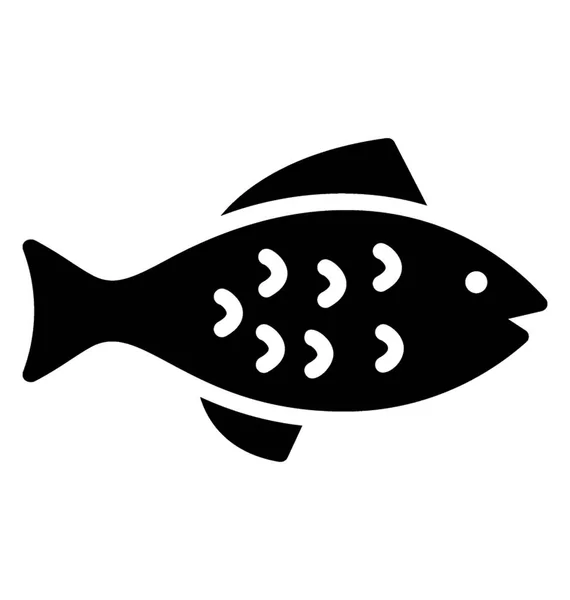 Ікона Морської Тварини Зображує Загальне Лайно — стоковий вектор