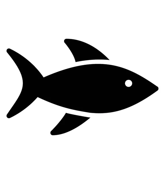 Een Finned Vis Met Schaar Als Staart Beeltenis Van Haai — Stockvector