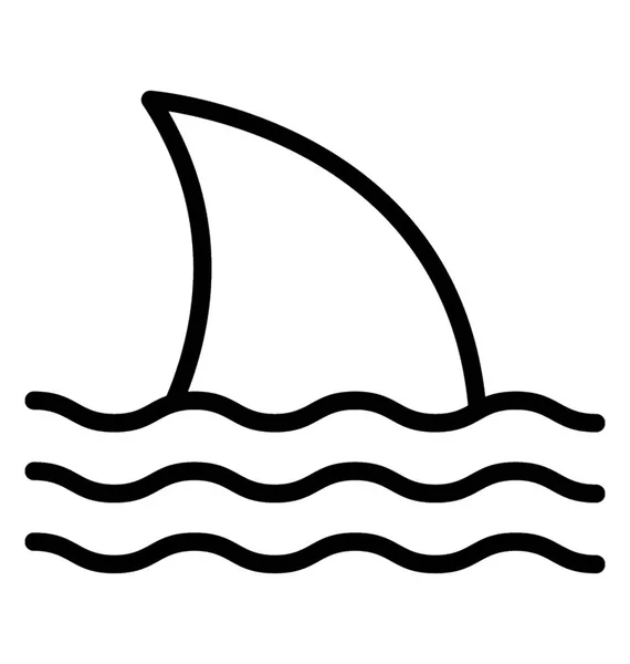 Symbol Des Rückenmarks Auf Der Wasseroberfläche Das Den Rückenbereich Des — Stockvektor