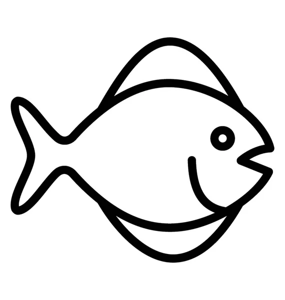 Icono Animal Marino Que Representa Bluegill — Archivo Imágenes Vectoriales