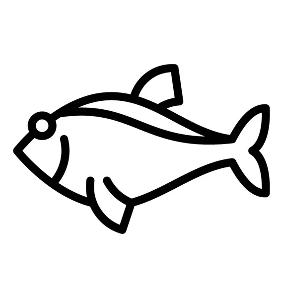 Een Wilde Zee Dier Met Grote Tanden Beeltenis Tijger Vis — Stockvector