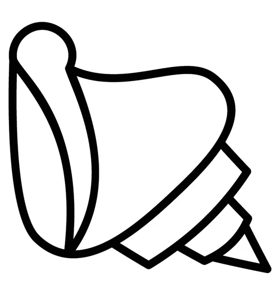 Ikona Zaokrąglone Shell Przedstawiające Muszlę Ślimaka — Wektor stockowy