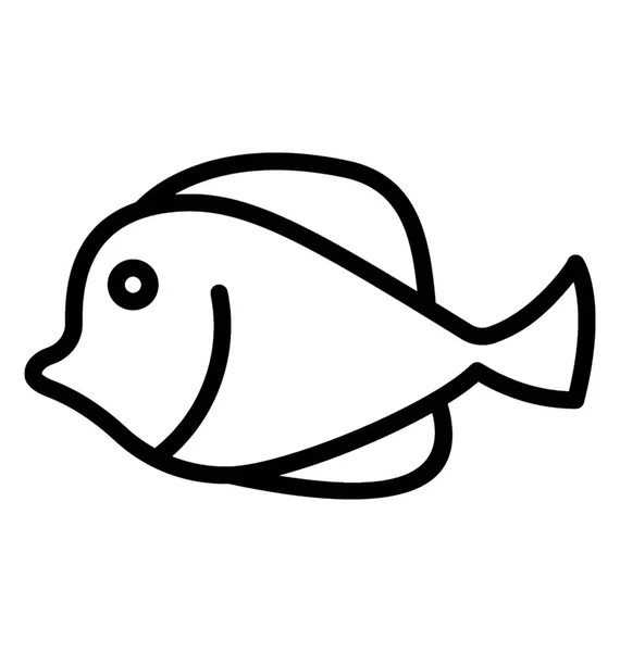 Ikona Znázorňující Slunečnice Velkoploutvá Mořského Živočicha — Stockový vektor