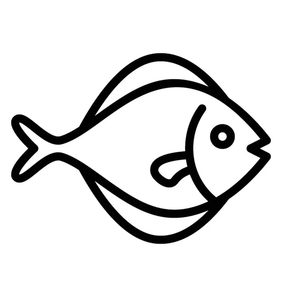 Een Soort Fancy Goldfish Met Zware Veren Het Hoofd Afgebeeld — Stockvector