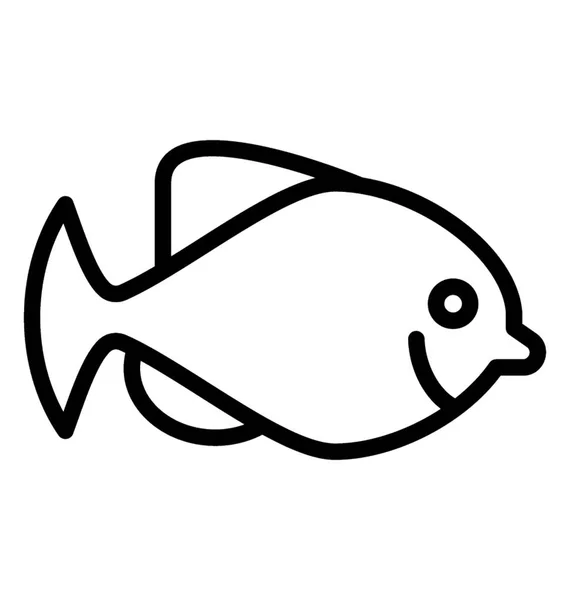 Ryb Ploutví Ocasní Dlouhý Nos Zobrazující Filefish — Stockový vektor