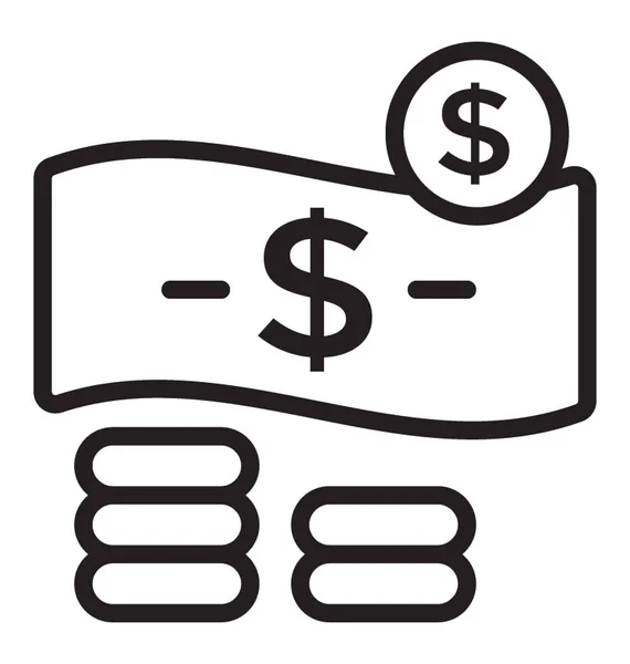 Dolar Peníze Konceptualizace Hotovost — Stockový vektor