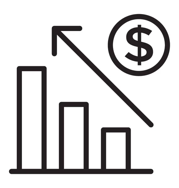 Statistiksel Analizi Ile Artan Bir Borsa — Stok Vektör