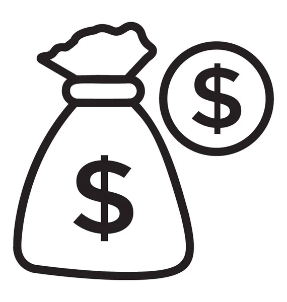 Τσάντα Επένδυση Δολαρίων Δείξιμο Αμοιβαία Κεφάλαια — Διανυσματικό Αρχείο