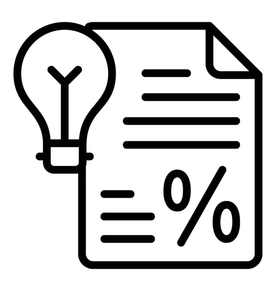 Budgetplan Ett Pappersdokument Med Affärsidén — Stock vektor