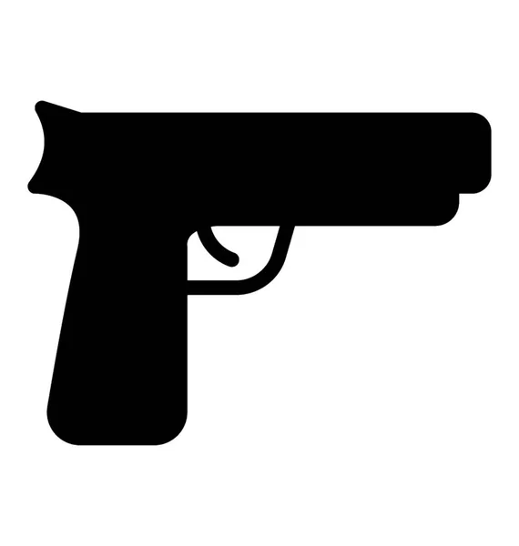 射击描述枪用子弹和手柄的武器 — 图库矢量图片