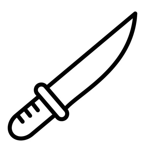 Μια Λεπίδα Εργαλείο Λαβή Δείξιμο Μαχαίρι — Διανυσματικό Αρχείο