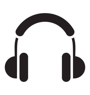 Kulaklık kulaklık müzik dinleme için bir simge olarak adlandırılan 