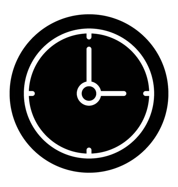 Στρογγυλεμένο Σχήμα Ρολόι Τοίχου — Διανυσματικό Αρχείο