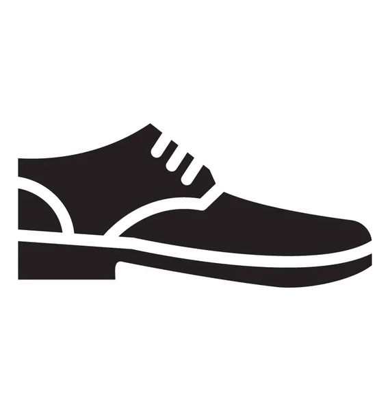 Zapato Único Con Cordones Denota Calzado Para Hombre — Vector de stock